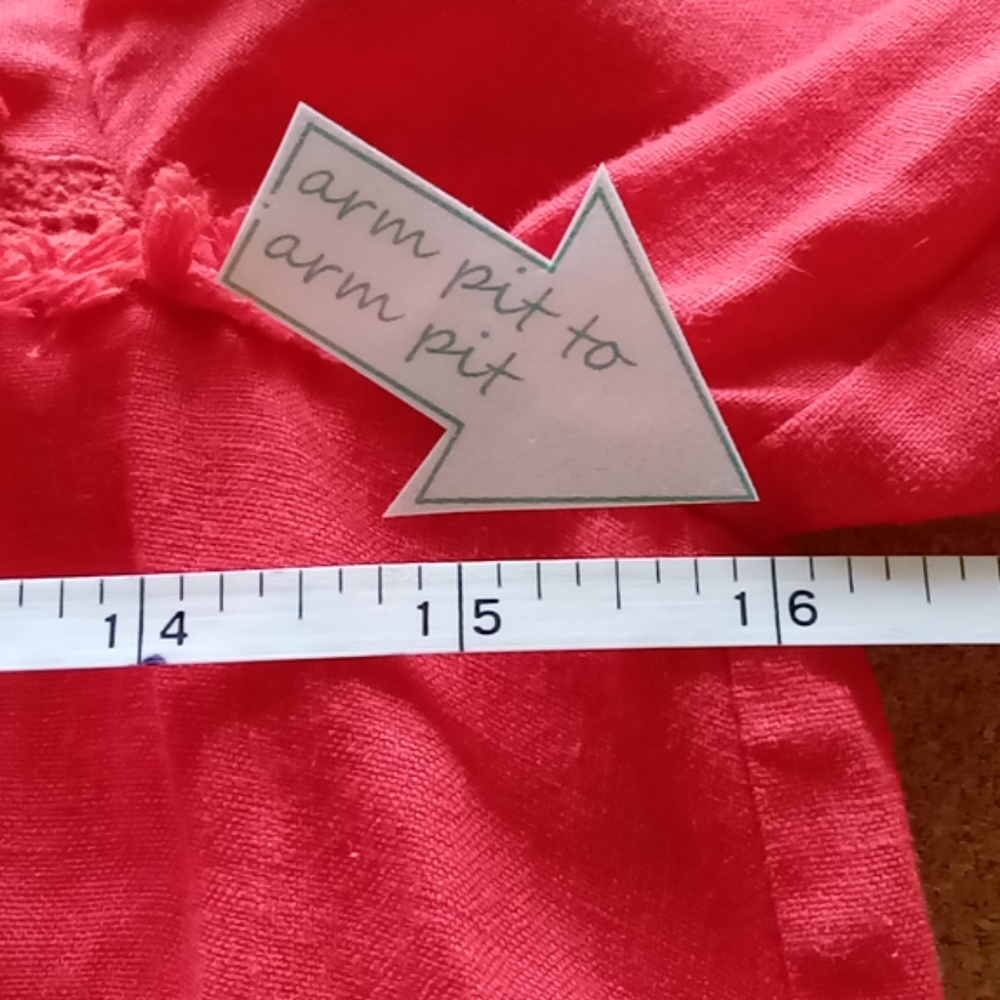 ♥️J. Crew 100% Linen Bright Orange 00/XXS - Picture 13 of 14